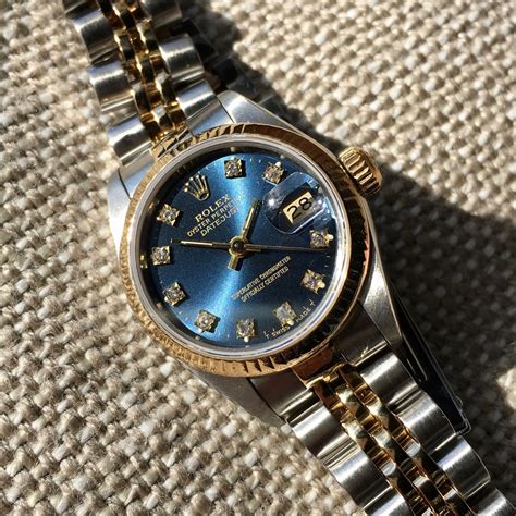 ladies rolex datejust 69163 blue diamond dial|Rolex 69173 new price.